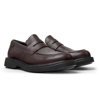Camper Norman brown leather loafers