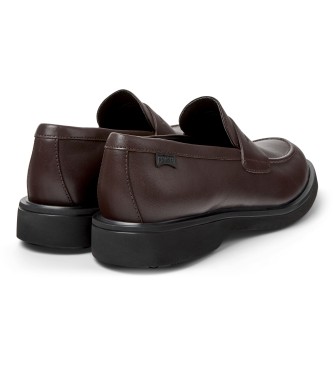Camper Norman brown leather loafers