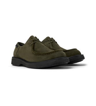 Camper Dunkelgrne Norman-Lederschuhe