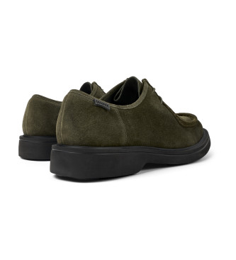 Camper Chaussures en cuir normand vert fonc