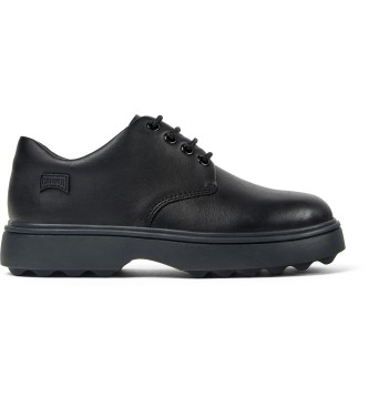 Camper Norte Leder-Slipper schwarz