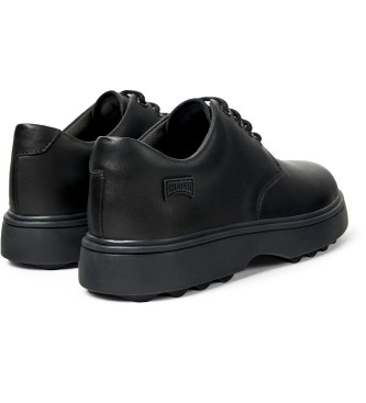 Camper Norte Leder-Slipper schwarz