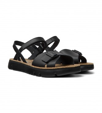 Camper Sandales en cuir Caterpillar noir