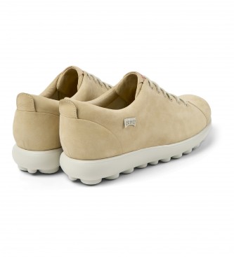 Camper Pelotas Mistol beige leather slippers
