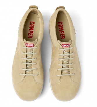 Camper Pelotas Mistol beige leather slippers ESD Store fashion, footwear and - brands shoes and designer shoes