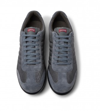 Camper Sapatos de couro Pelotas XL cinzento