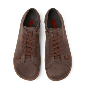 Camper Chaussures Peu Cami en cuir marron