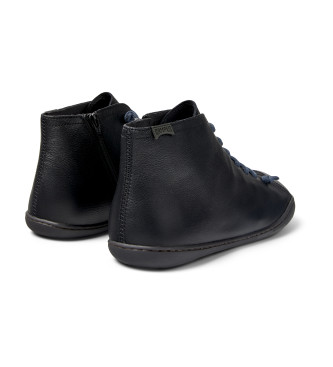 Camper Peu Cami botins em pele preto