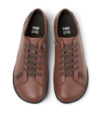 Camper Peu Cami burgundy leather shoes
