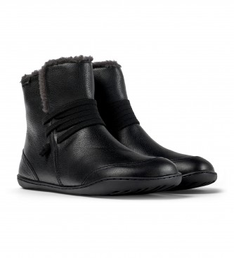 Camper Peu Cami Ankle Boots i lder svart