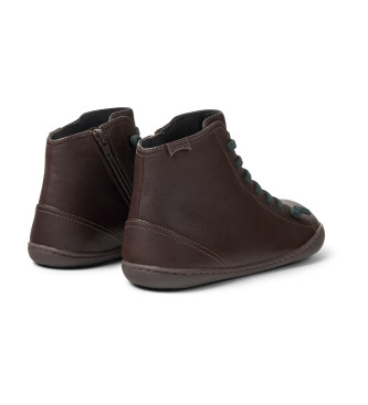 Camper Bottines Peu Cami en cuir marron