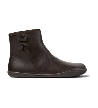 Camper Bottines Peu Cami en cuir marron