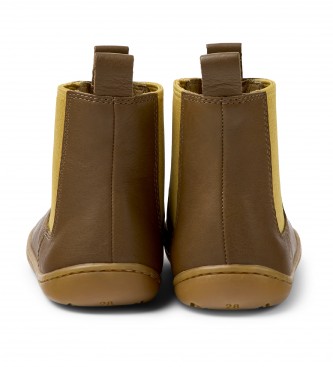 Camper Peu Cami Leather Ankle Boots brown