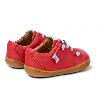 Camper Zapatos de Piel Peu Cami rojo