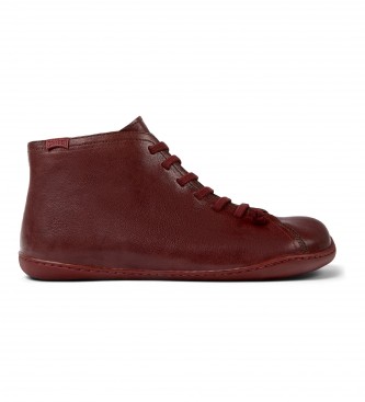 Camper Peu Cami burgundy leather ankle boots