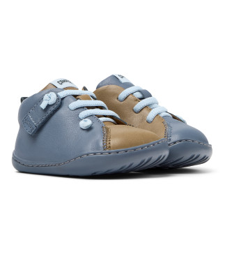 Camper Twins Leather Shoes blue