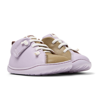 Camper Twins Leather Shoes pink