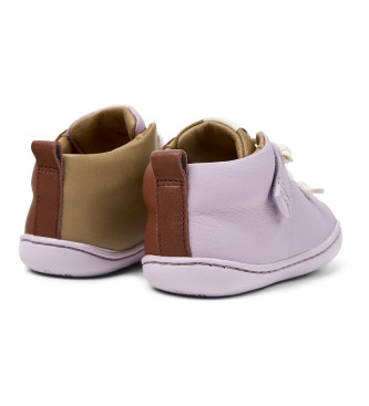 Camper Zapatos de Piel Twins rosa