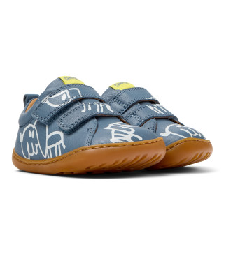 Camper Twins Leren Sneakers blauw