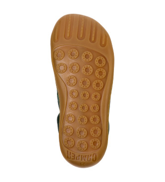 Camper Botins Peu Cami em pele verde