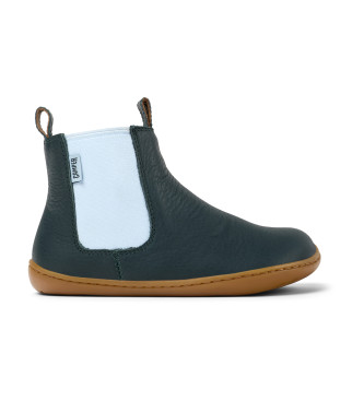 Camper Peu Cami dark green leather ankle boots