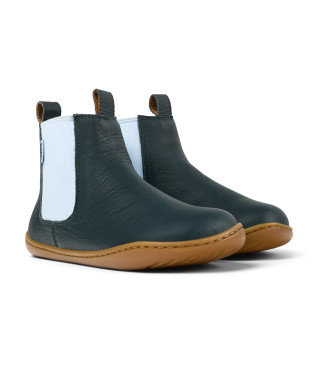 Camper Peu Cami dark green leather ankle boots