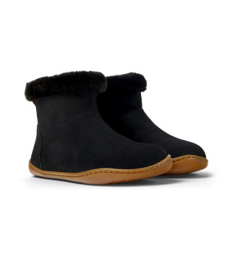 Camper Peu Cami botins em pele preto