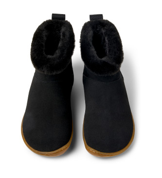 Camper Peu Cami botins em pele preto