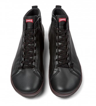 Camper Peu Pista GM Leather Ankle Boots black
