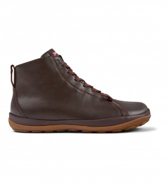 Camper Peu Pista GM brown leather ankle boots