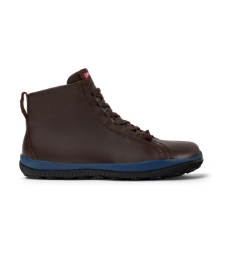 Camper Bottines en cuir marron Peu Pista GM