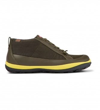 Camper Chaussures en cuir vert Peu Pista GM