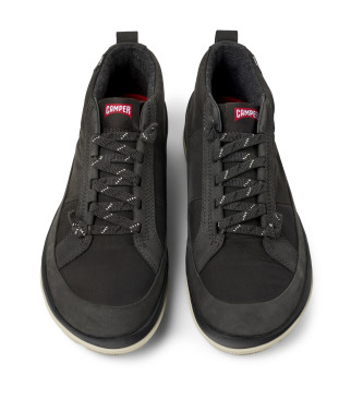 Camper Botines de piel Peu Pista GM gris oscuro