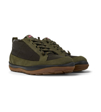 Camper Botines de piel Peu Pista GM verde oscuro