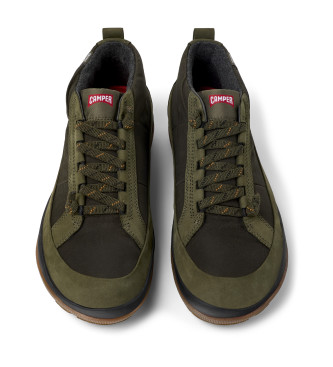 Camper Botines de piel Peu Pista GM verde oscuro