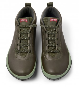 Camper Peu Pista GM sapatos de couro verde