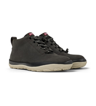 Camper Botines de piel Peu Pista GM gris oscuro