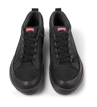 Camper Bottines en cuir noir Peu Pista GM