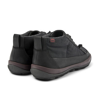 Camper Bottines en cuir noir Peu Pista GM