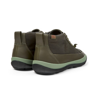 Camper Botines de piel Peu Pista GM verde oscuro