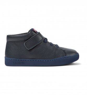 Camper Peu Touring Leather Ankle Boots navy