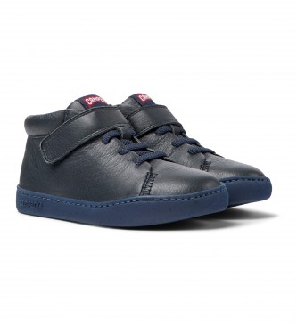 Camper Peu Touring Leather Ankle Boots navy
