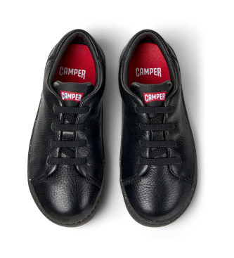 Camper Chaussures Peu Touring en cuir noir 