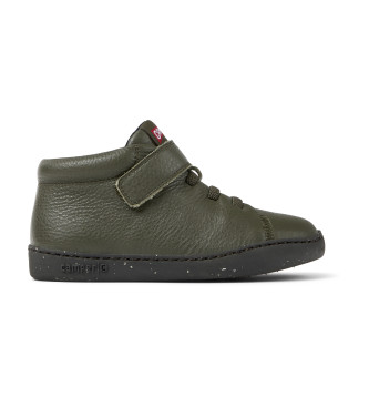 Camper Botines de piel Peu Touring verde oscuro