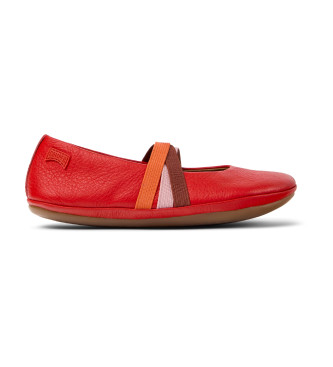 Camper Ballerines en cuir Rouge droit