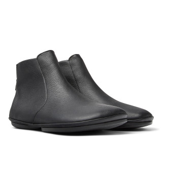 Camper Bottines en cuir noir droit