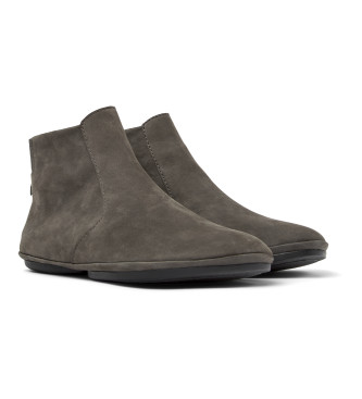 Camper Leather Ankle Boots Right grey