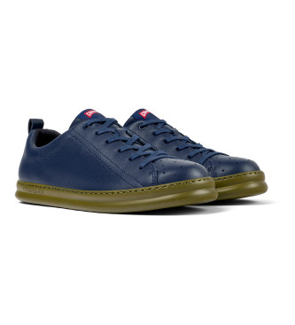 Camper Runner Four navy leather trainers