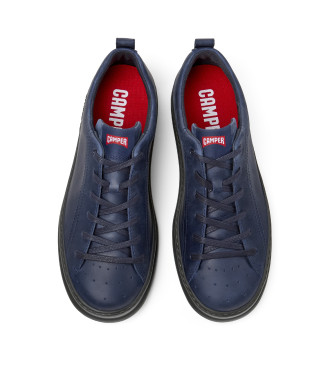 Camper Runner Four navy leather trainers