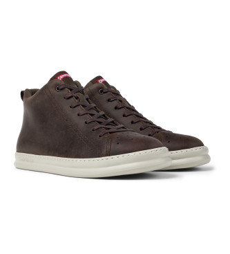 Camper Runner Four brown leather ankle boots